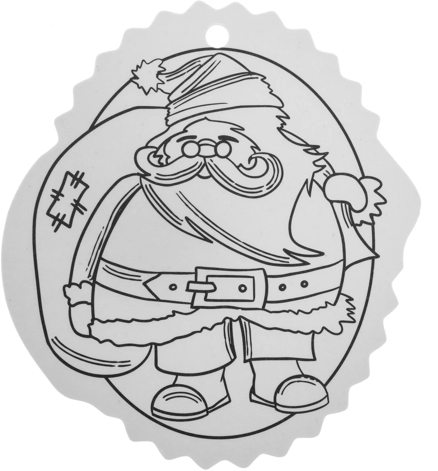 Jokomisiada Christmas medžio hangers coloring page