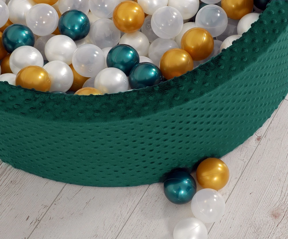 Sausas baseinas su kamuoliukais 30 cm, butelių žalios spalvos