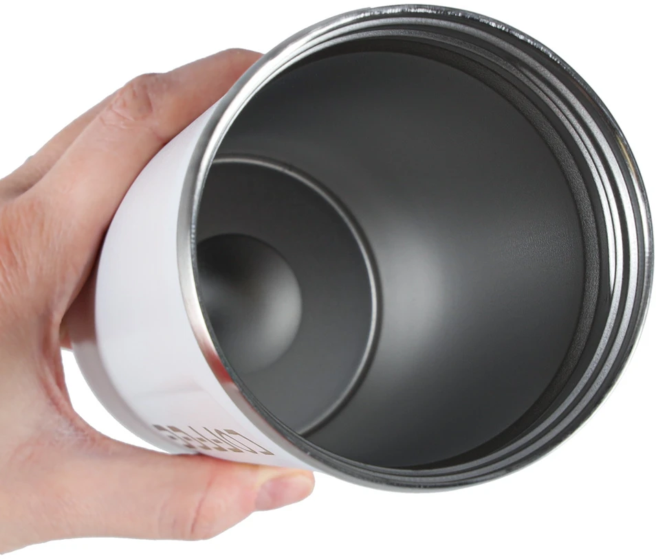 Roger LED kelioninis puodelis su kandikliu 500ml, baltas
