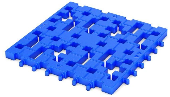 Konstrukcinė bazė Meli Basic klockams, 6 elementai, vaikams nuo 3 metų, mėlyna