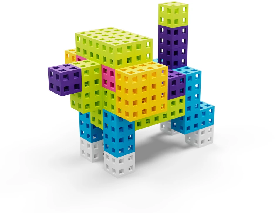 Colorful Cube Rožinė Meli Blocks 100 pieces ZA 5667