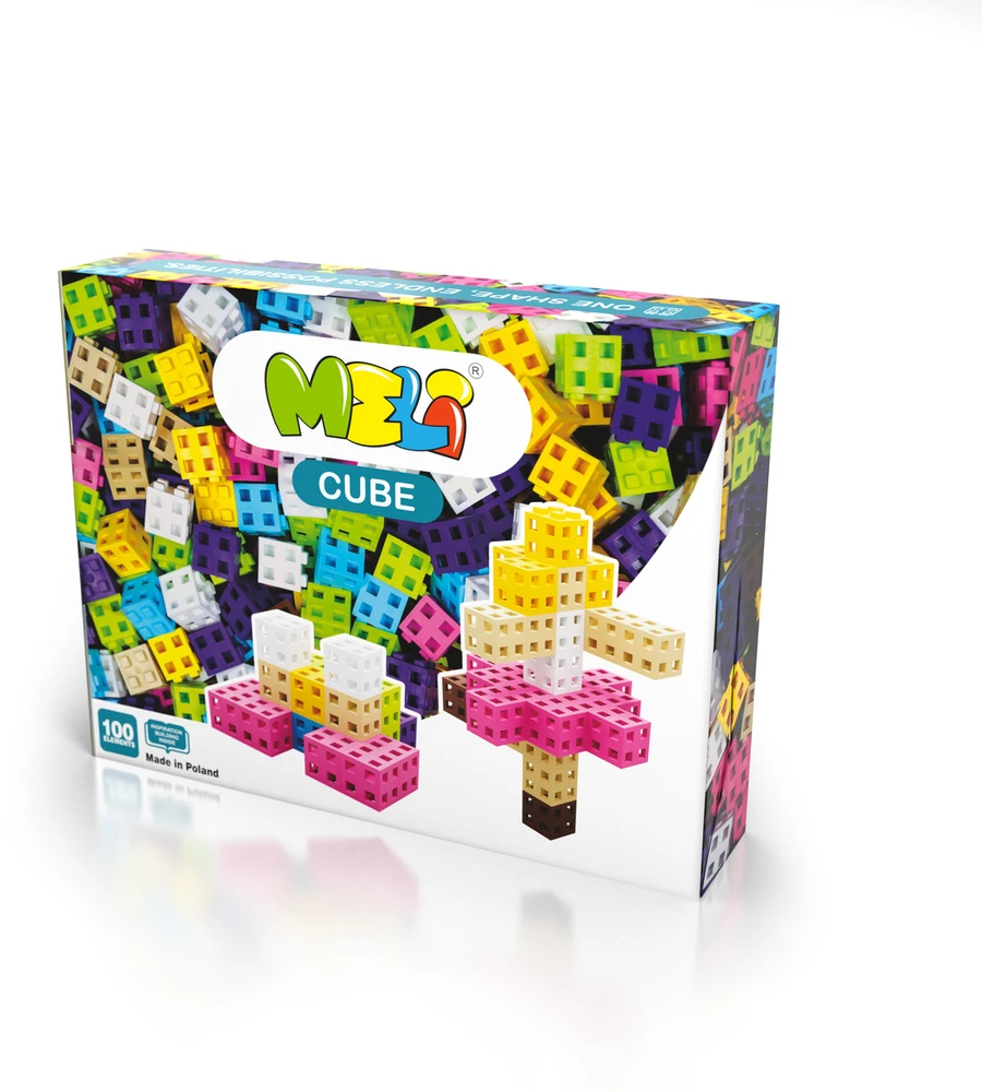 Colorful Cube Rožinė Meli Blocks 100 pieces ZA 5667