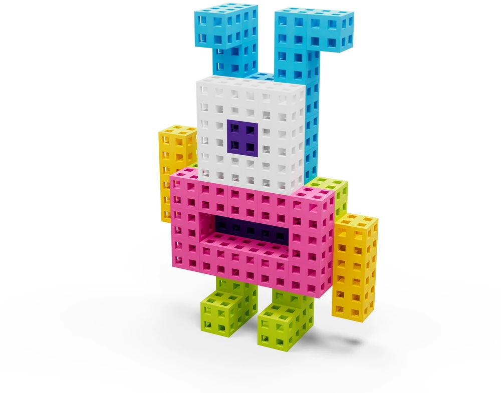 Colorful Cube Rožinė Meli Blocks 100 pieces ZA 5667