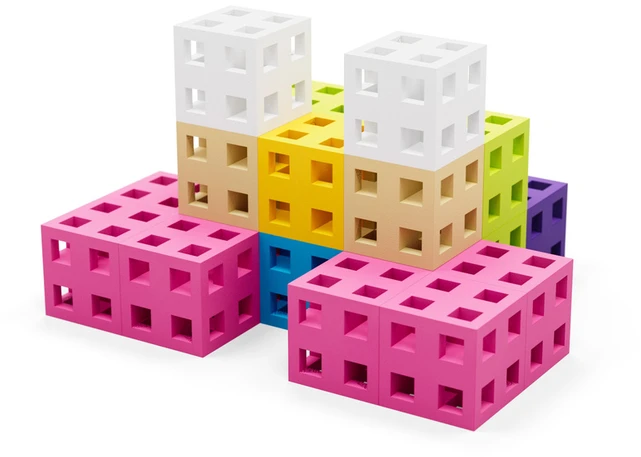 Colorful Cube Rožinė Meli Blocks 100 pieces ZA 5667