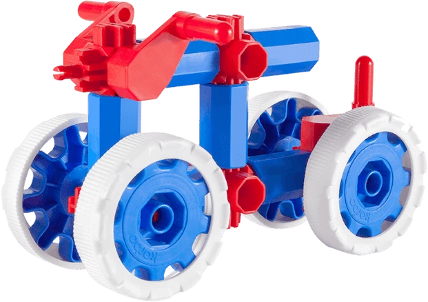 Korbo Edu Car 400 konstruktorius vaikams nuo 4 metų, mokantis mechanikos ir eismo taisyklių