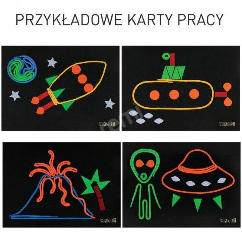 Interaktyvus Korbo Spaghetti Fluo rinkinys
