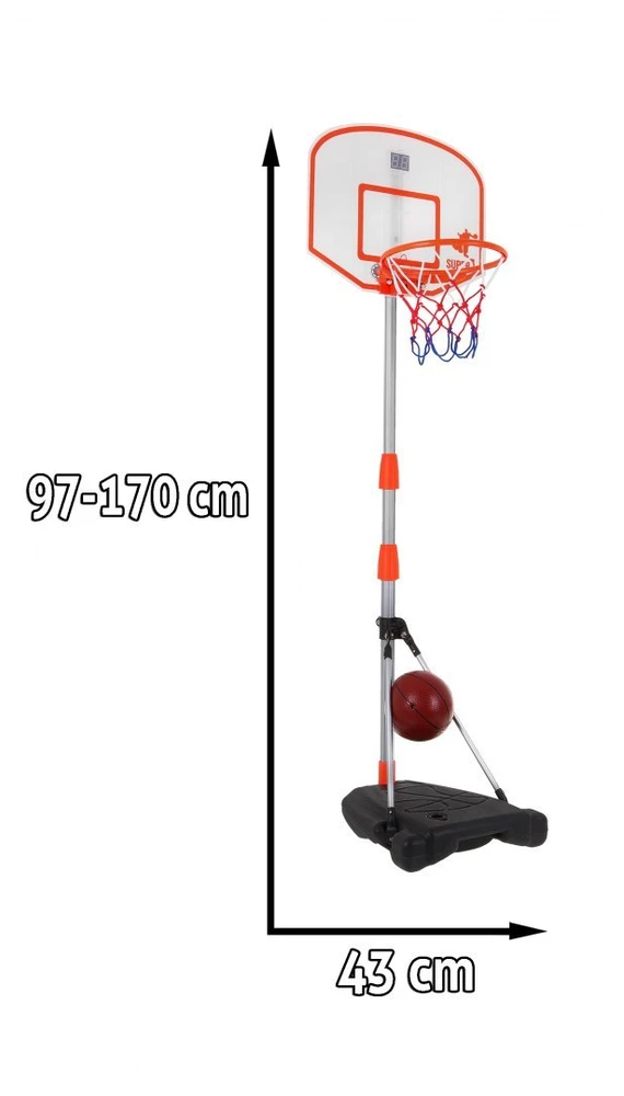 Krepšinio rinkinys su elektroniniu skaitikliu 170 cm