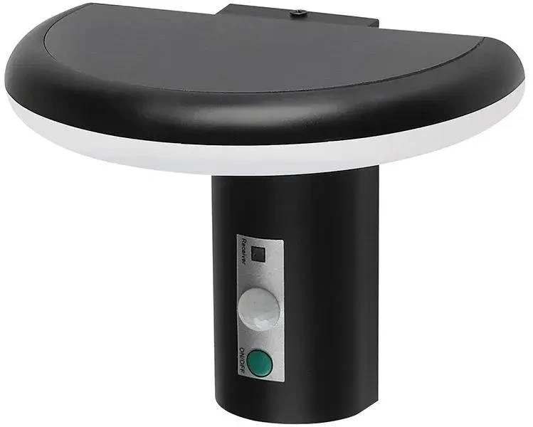 2W LED sieninis fasado šviestuvas su saulės baterija ir judesio davikliu, juodas, 3000K, IP54