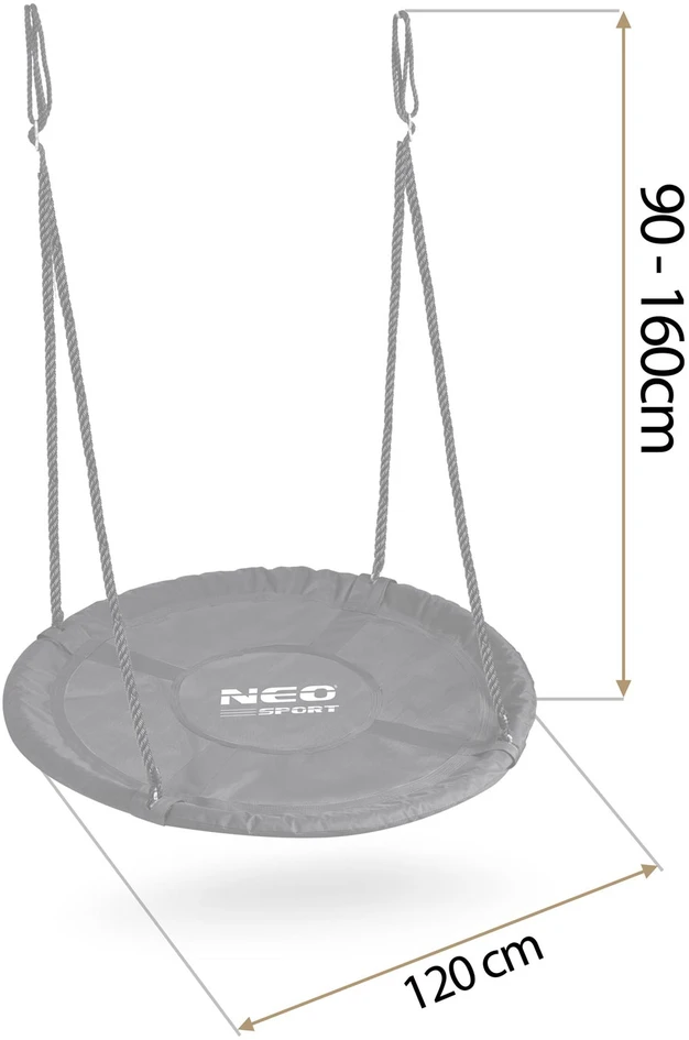 Gandro lizdo sūpynės Neo-Sport NS-103 120 cm
