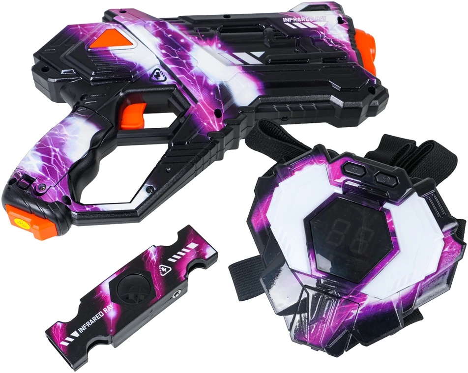 Lazerinių ginklų rinkinys su skydais ir diržo jutikliais (ZMI.BB5802B)