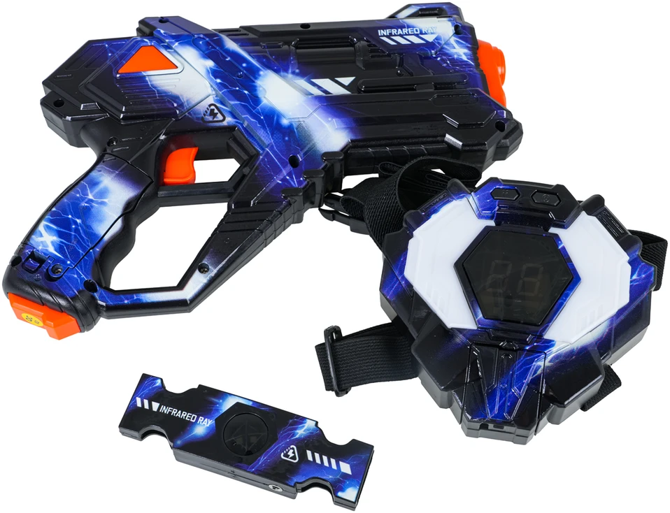 Lazerinių ginklų rinkinys su skydais ir diržo jutikliais (ZMI.BB5802B)