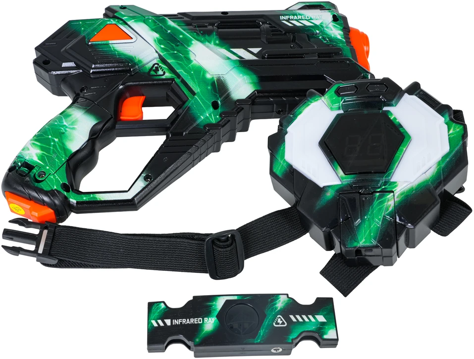 Lazerinių ginklų rinkinys su skydais ir diržo jutikliais (ZMI.BB5802B)