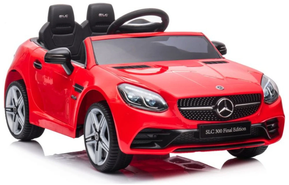 Lean Cars Dvivietis elektromobilis vaikams Mercedes SLC 300, raudonas