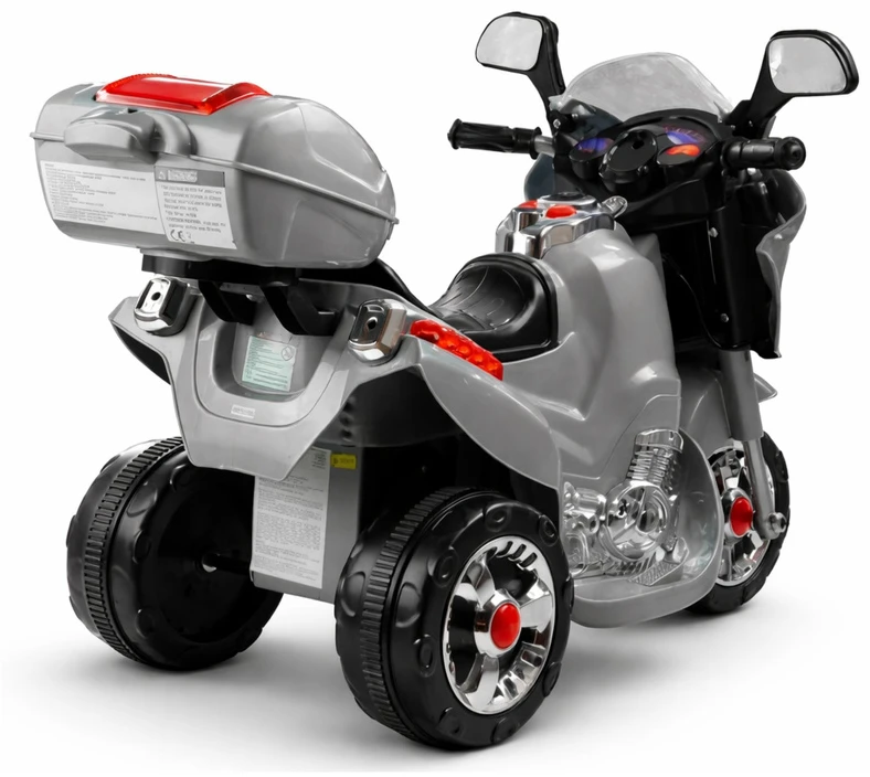 Lean Cars Akumuliatorinis sidabrinis motociklas HC8051