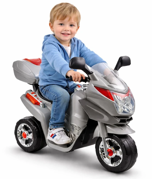 Lean Cars Akumuliatorinis sidabrinis motociklas HC8051