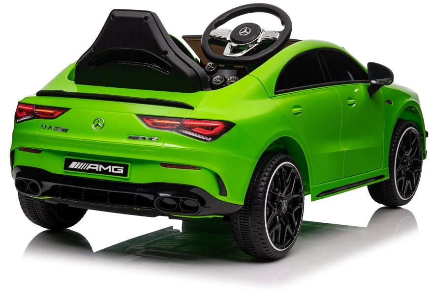 Lean Cars Akumuliatorinis automobilis Mercedes CLA 45s AMG Žalias 4x4