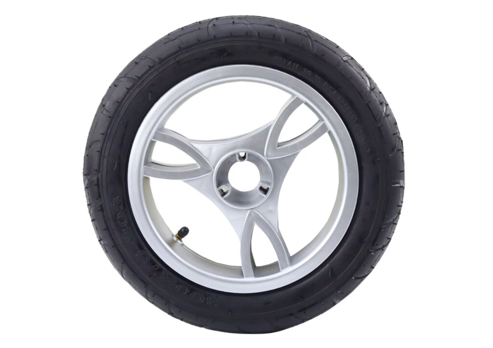 Lean Cars Priekinis plastikinis ratas su gumine padanga PRO600