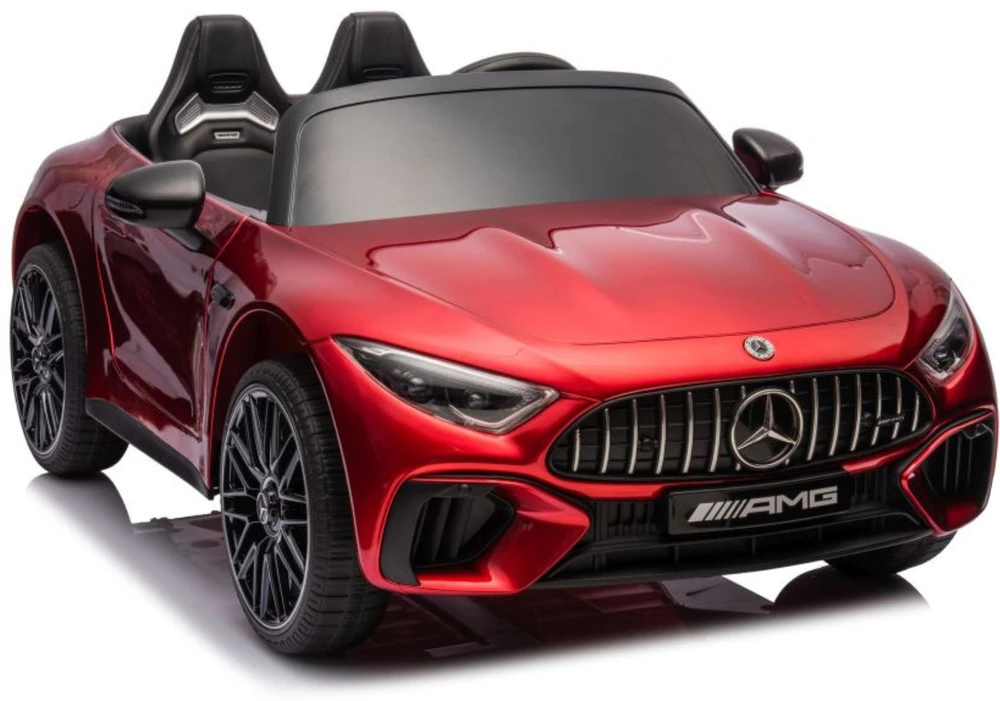 Dvivietis vaikiškas elektromobilis Lean Cars Mercedes AMG SL63, raudonas