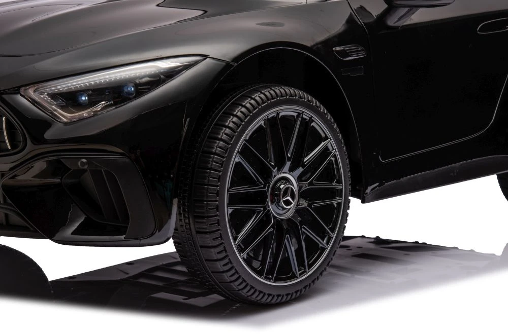 Dvivietis vaikiškas elektromobilis Lean Cars Mercedes AMG SL63, juodas