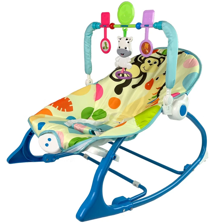 Lean Toys 2-in-1 sūpuoklės-kėdutė su zebru