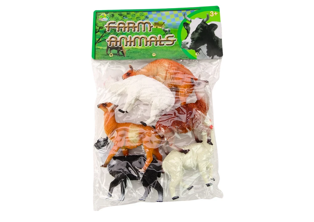 Lean Toys Alpakų ir Lamų Figūrėlių Rinkinys, 6 vnt.