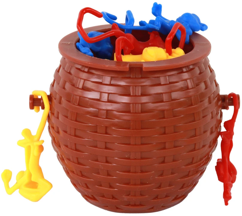 Stalo žaidimas Lean Toys Krepšelis krentančių beždžionių
