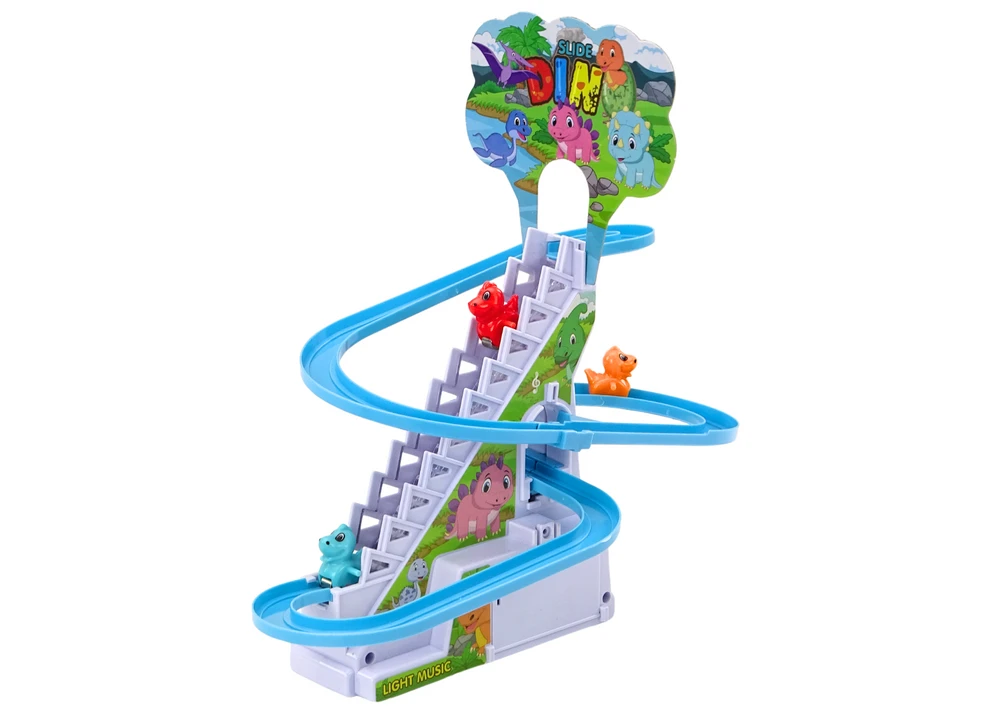 Lean Toys Dinozaurų Čiuožyklos Žaidimų Rinkinys su Šviesomis ir Garsais