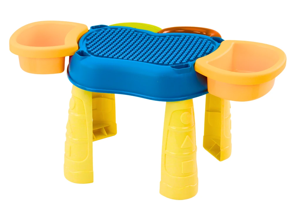 Lean Toys Daugiafunkcinis vaikiškas stalas 4 viename, mėlynas