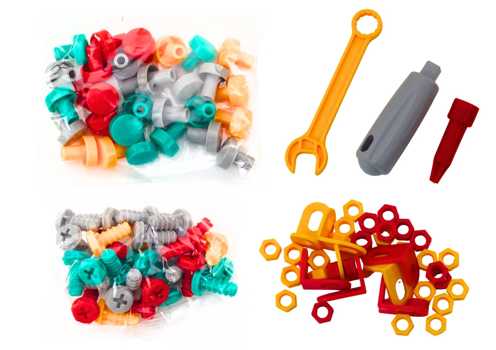 Lean Toys Daugiafunkcinis vaikiškas stalas 4 viename, mėlynas