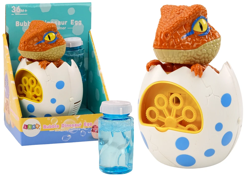 Lean Toys Muilo burbulų mašina dinozauro formos, 16,5 x 11 x 11,5 cm