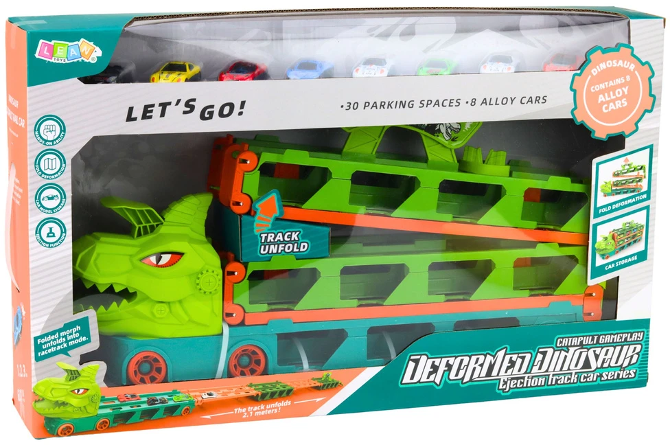 Lean Toys Sunkvežimis su trasa 2,1 m 8 vnt.