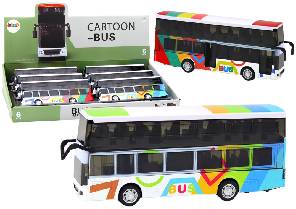 Dviejų aukštų autobusas Lean Toys su garsais