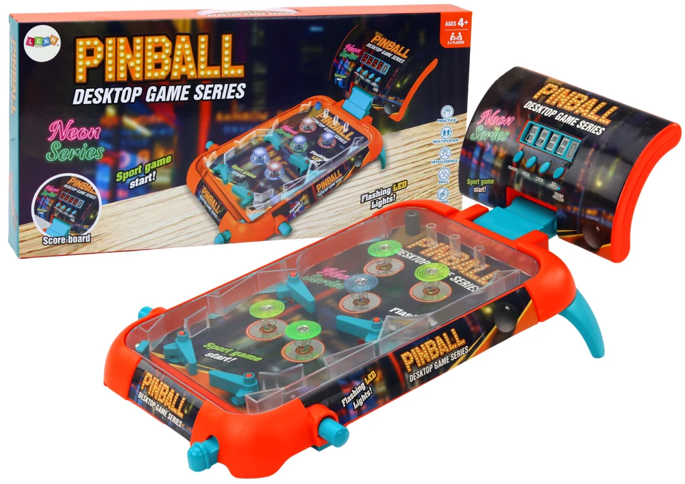 Lean Toys LED Pinbolas su Garso Efektais ir SkaitmenineRezultatu Lenta