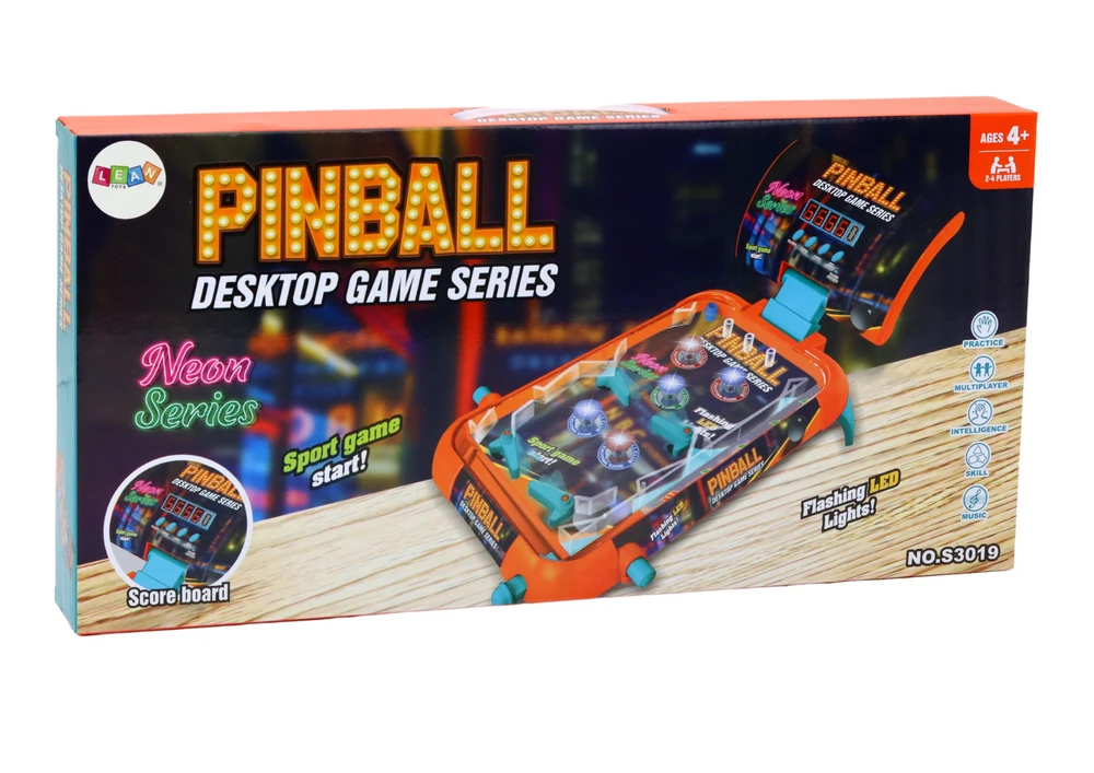 Lean Toys LED Pinbolas su Garso Efektais ir SkaitmenineRezultatu Lenta