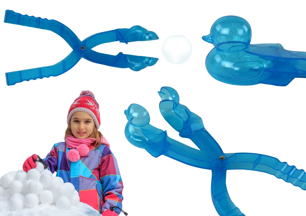 Lean Toys Mėlyna sniego anties formavimo mašina vaikams
