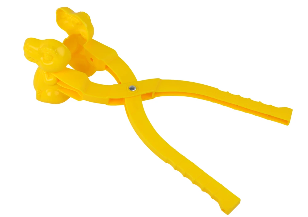 Lean Toys Sniego gniūžčių mašina „Geltonasis dinozauras“