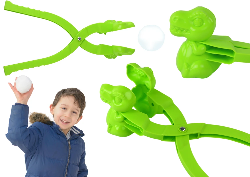 Lean Toys Sniego Formavimo Žaislas Žalias Dinozauras