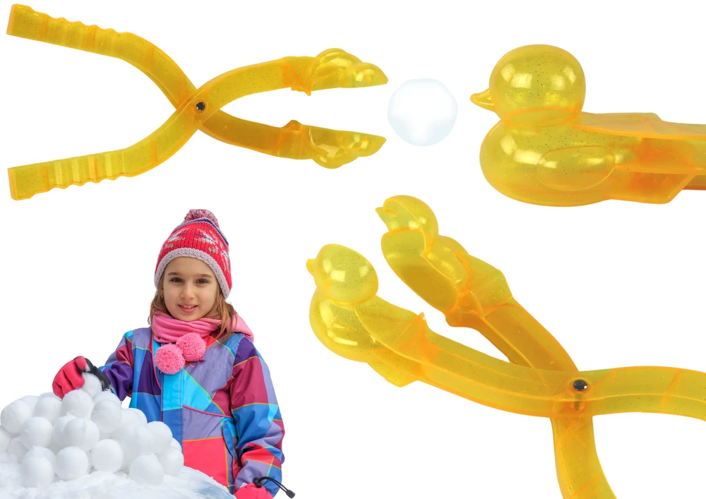 Lean Toys Geltona Anties Formos Sniego Gaminimo Priemonė