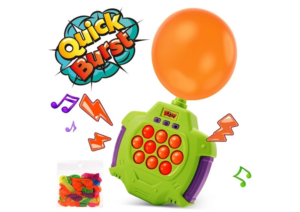 Lean Toys Pop-It elektroninė konsolė su sprogstančiais balionais