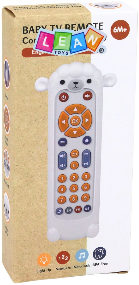 Lean Toys Žaislas nuotolinio pultelio formos baltas