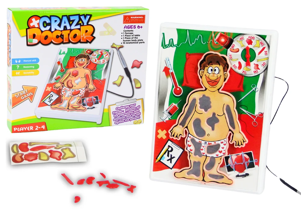 Lean Toys Žaidimas „Pašėlęs Gydytojas Chirurgas“