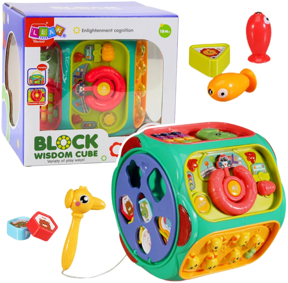 Lean Toys Interaktyvus Lavinamasis Kubelis 8-in-1