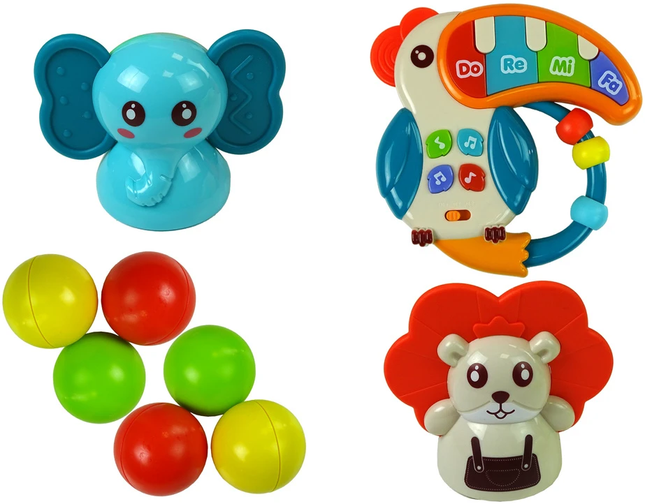 Lean Toys Interaktyvus žaislas vaikams su mokymosi lenta ir rutuline čiuožykla