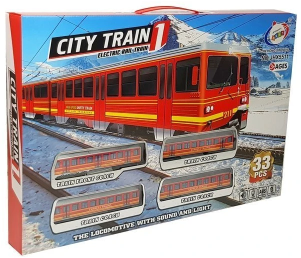 Lean Toys Elektrinis traukinys su bėgiais "City Train", 33 d.
