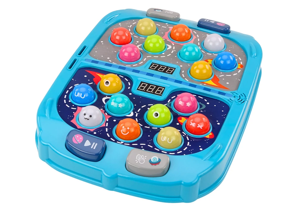 Lean Toys Interaktyvus kosminis žaidimas „Wack A Mole“