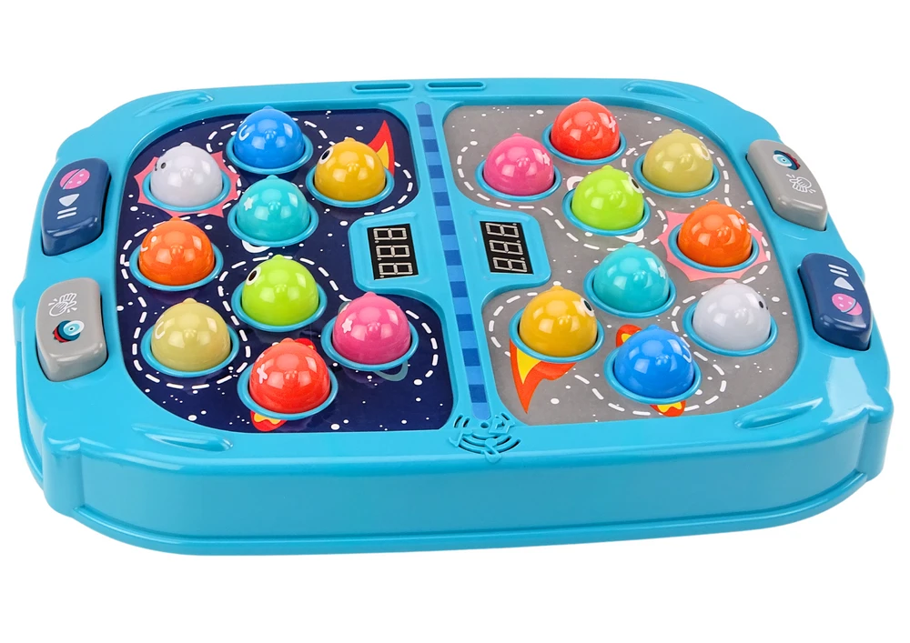 Lean Toys Interaktyvus kosminis žaidimas „Wack A Mole“