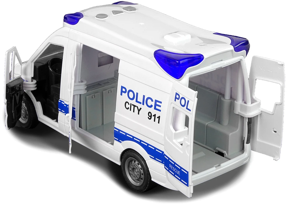 Lean Toys Policijos Radijo Automobilis su Šviesos ir Garso Efektais