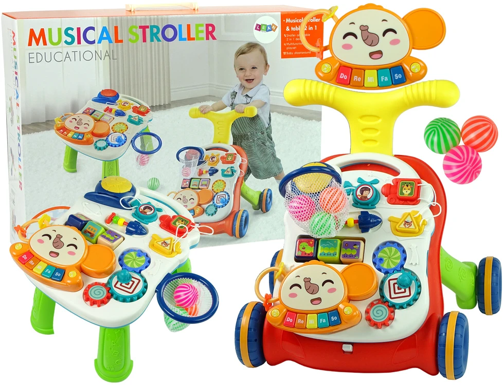 Lean Cars Stumdukas 2-in-1 raudonas