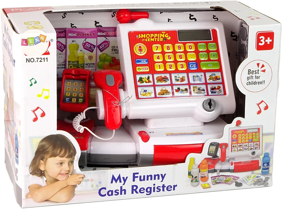 Lean Toys Kasos aparatas su liečiamu ekranu