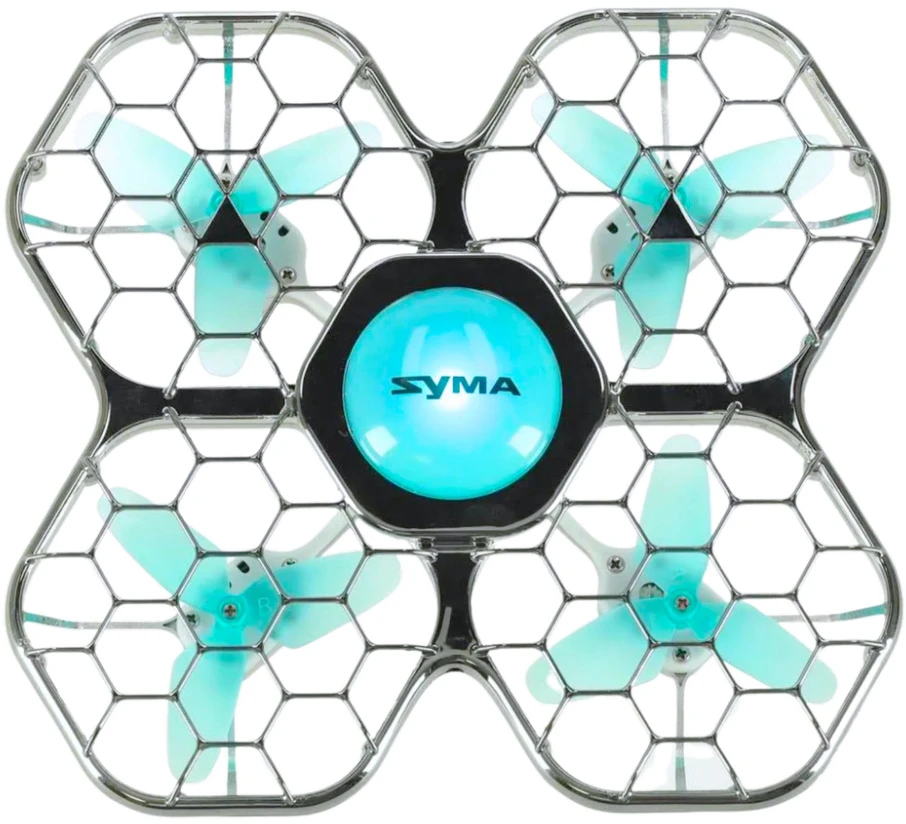 Lean Toys RC dronas Syma X26 Pro su LED apšvietimu ir akrobatikos režimu